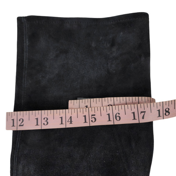 Peter Kaiser US 9 Knee High Riding Boot Women Lyra Black Suede Leather Pull On - Picture 11 of 12